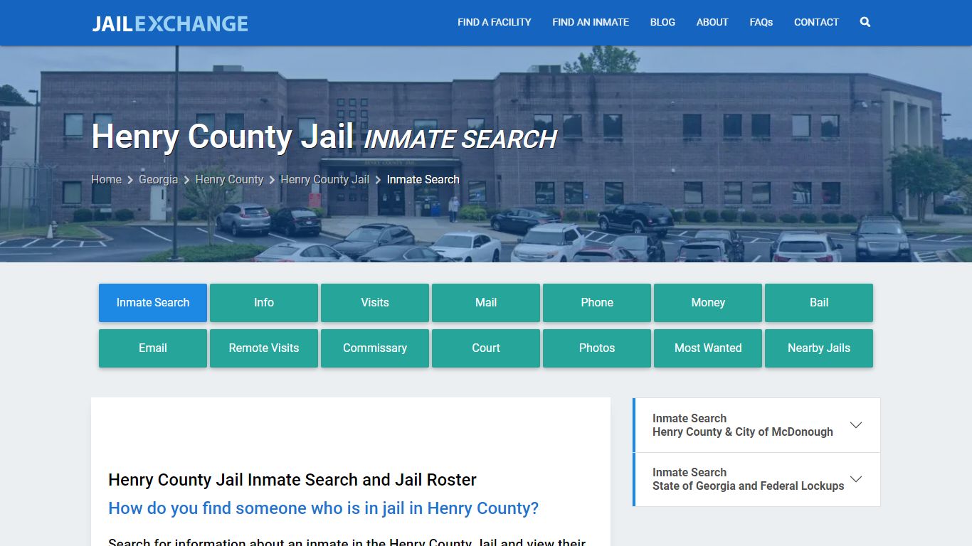 Inmate Search: Roster & Mugshots - Henry County Jail, GA
